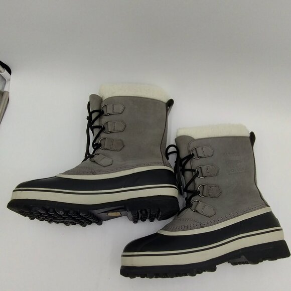 Sorel Caribou Waterproof Insulated Boots Grey Size 10 - Picture 3 of 14